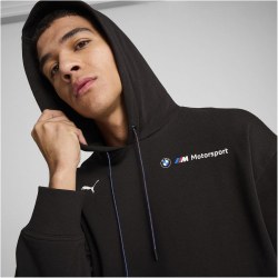 PUMA BMW M Motorsport Essentials+ Fleece Hoodie Herren 01 - PUMA black S
