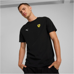 PUMA Ferrari Race Colored Shield T-Shirt Herren 01 - PUMA black XL