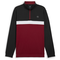 PUMA Pure Colorblock 1/4-Zip Golf-Sweatshirt Herren 10 -...