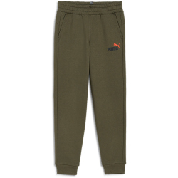 PUMA Ess+ Metallic 2 Col Logo Fleece-Jogginghose CL Jungen 77 - dark olive 152