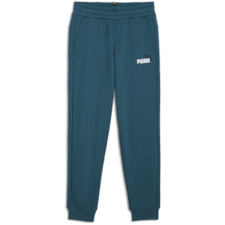 PUMA Ess+ Metallic 2 Col Logo Fleece-Jogginghose CL Jungen 08 - cold green 152