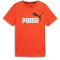 PUMA Ess+ Metallic 2 Col Logo T-Shirt Jungen 18 - redmazing 128