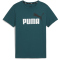 PUMA Ess+ Metallic 2 Col Logo T-Shirt Jungen 08 - cold green 110