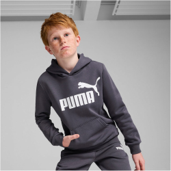 PUMA Essentials Big Logo Fleece-Hoodie Jungen 23 - galactic gray 152