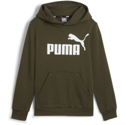 PUMA Essentials Big Logo Fleece-Hoodie Jungen 08 - dark olive 152