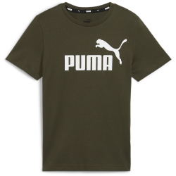 PUMA Essentials Logo T-Shirt Jungen 07 - dark olive 152