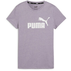 PUMA Essentials Logo Heather T-Shirt Damen 34 - pale plum XL