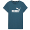 PUMA Essentials Logo T-Shirt Damen 78 - cold green S