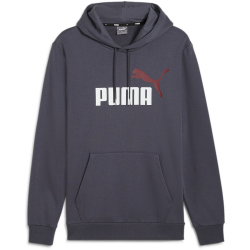 PUMA Ess+ Metallic 2 Col Big Logo Fleece-Hoodie Herren 69 - galactic gray XL