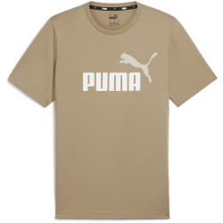 PUMA Ess+ Metallic 2 Col Logo T-Shirt Herren 66 - oak branch XL