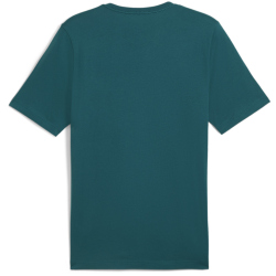 PUMA Ess+ Metallic 2 Col Logo T-Shirt Herren 08 - cold green XL