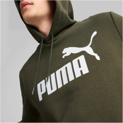 PUMA Essentials Big Logo Fleece-Hoodie Herren 08 - dark olive M