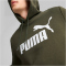 PUMA Essentials Big Logo Fleece-Hoodie Herren 08 - dark olive XL