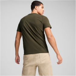 PUMA Essentials Logo T-Shirt Herren 11 - dark olive S
