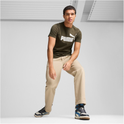 PUMA Essentials Logo T-Shirt Herren 11 - dark olive M