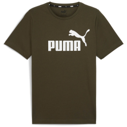 PUMA Essentials Logo T-Shirt Herren 11 - dark olive L