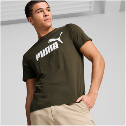 PUMA Essentials Logo T-Shirt Herren 11 - dark olive XXL