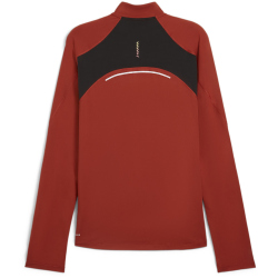 PUMA Run Cloudspun 1/4-Zip Lauf-Top Herren 63 - mars red M