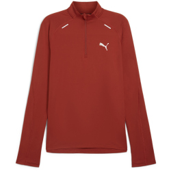PUMA Run Cloudspun 1/4-Zip Lauf-Top Herren 63 - mars red L