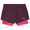 PUMA Run Favorite Velocity 2in1 3" Laufshorts Damen 44 - midnight plum/sunset glow XS