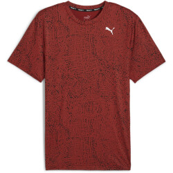PUMA Studio Cloudspun Print Yogashirt Herren 63 - mars red S