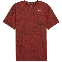 PUMA Studio Cloudspun Print Yogashirt Herren 63 - mars red L