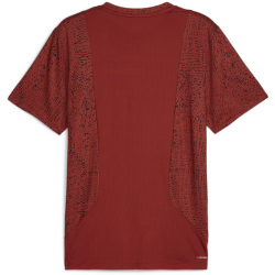 PUMA Studio Cloudspun Print Yogashirt Herren 63 - mars red L