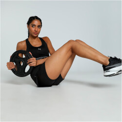 PUMA 4Keeps Elastic Mid Support Sport-BH Damen 51 - PUMA black/2024 version XS