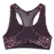 PUMA 4Keeps Mid Support Sport-BH Damen 29 - midnight plum/skin aop XS