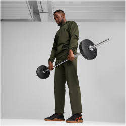 PUMA Fit Taped PWRFleece Lite Trainingshose Herren 80 - dark olive S