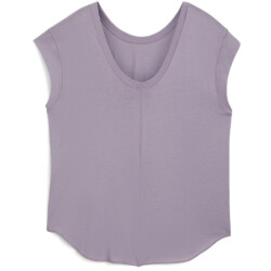 PUMA Studio Foundations Yogashirt Damen 30 - pale plum S