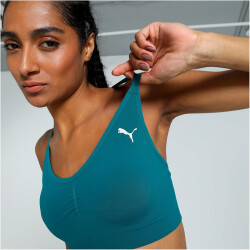 PUMA Move Shapelux Seamless Low Support Sport-BH Damen 83 - cold green XS