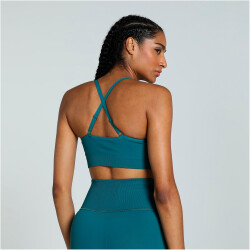 PUMA Move Shapelux Seamless Low Support Sport-BH Damen 83 - cold green XS