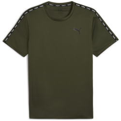 PUMA Essentials Taped Trainingsshirt Herren 80 - dark olive M