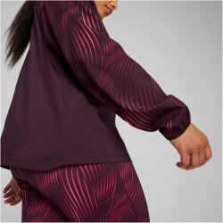 PUMA Run Favorite Print Woven Laufjacke Damen 44 - midnight plum/aop XS
