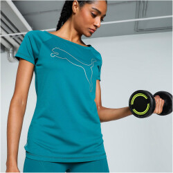 PUMA Train Favorite Jersey Cat Trainingsshirt Damen 83 -...
