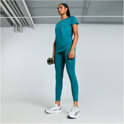PUMA Train Favorite Jersey Cat Trainingsshirt Damen 83 - cold green XS
