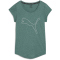 PUMA Performance Heather Cat Trainingsshirt Damen 83 - cold green heather XS