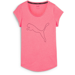 PUMA Performance Heather Cat Trainingsshirt Damen 16 - sunset glow heather S