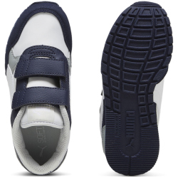 PUMA ST Runner v4 NL Sneaker mit Klettverschluss Kinder 04 - feather gray/puma white/puma navy/cool mid gray 30
