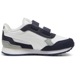 PUMA ST Runner v4 NL Sneaker mit Klettverschluss Kinder 04 - feather gray/puma white/puma navy/cool mid gray 30