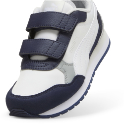 PUMA ST Runner v4 NL Sneaker mit Klettverschluss Kinder 04 - feather gray/puma white/puma navy/cool mid gray 30