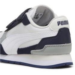 PUMA ST Runner v4 NL Sneaker mit Klettverschluss Kinder 04 - feather gray/puma white/puma navy/cool mid gray 30