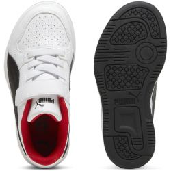 PUMA Reb-L AC+ Sneaker mit Klettverschluss Kinder 08 - PUMA white/PUMA black/for all time red 30