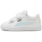 PUMA Smash 3.0 Holo 2.0 Baby-Sneaker mit Klettverschluss 01 - PUMA white/mauve mist/PUMA silver 20
