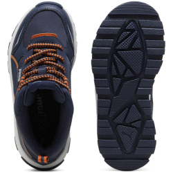 PUMA Evolve Trail Sneaker Kinder 02 - club navy/maple syrup 30