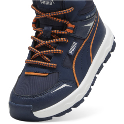 PUMA Evolve Trail Sneaker Kinder 02 - club navy/maple syrup 30