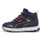 PUMA Evolve Trail Sneaker Kinder 02 - club navy/maple syrup 30
