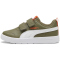 PUMA Courtflex V3 Sneaker mit Klettverschluss Kinder 06 - PUMA olive/PUMA white 30