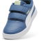 PUMA Courtflex V3 Sneaker mit Klettverschluss Kinder 05 - blue horizon/puma white 30